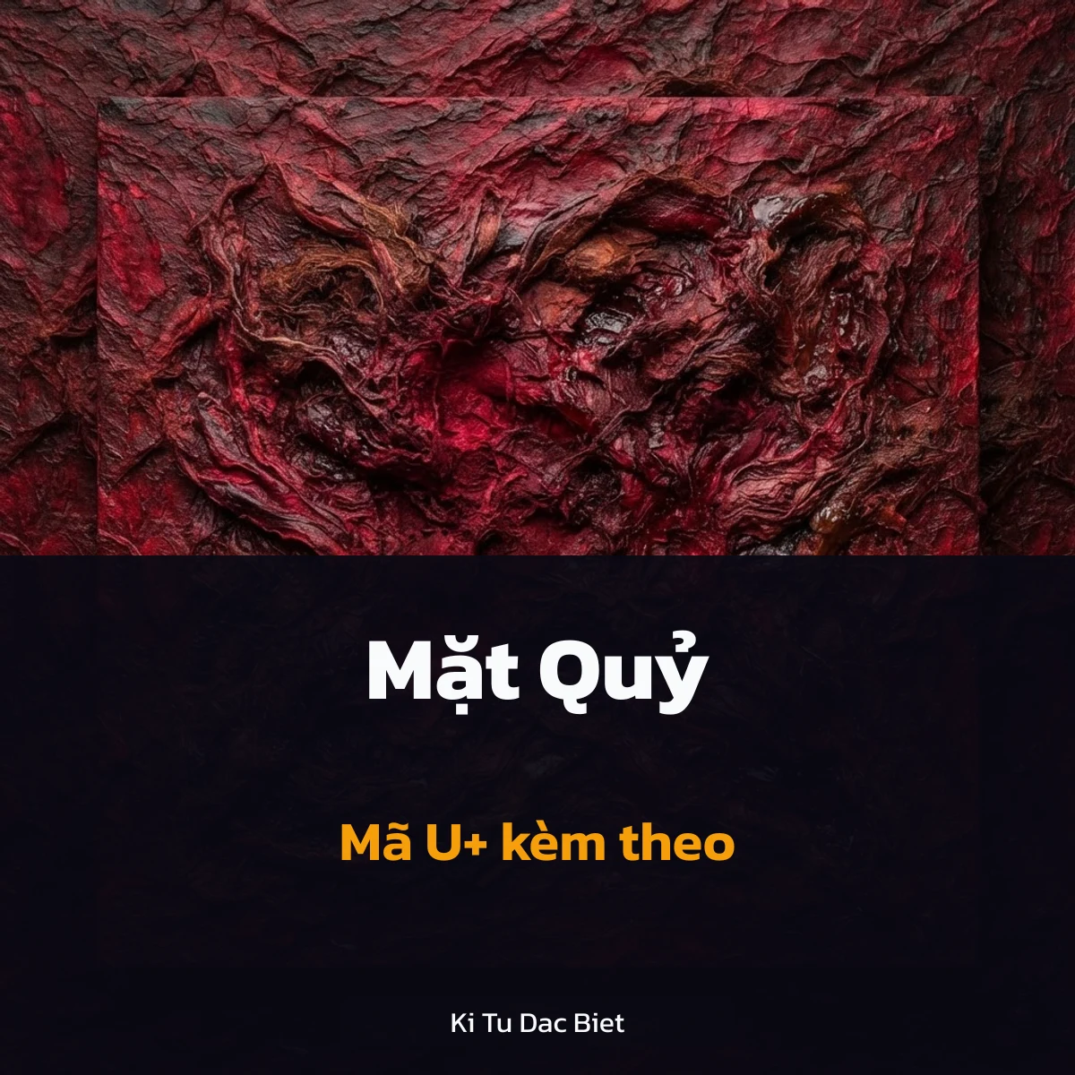Mã Unicode của kí hiệu mặt quỷ và đầu lâu