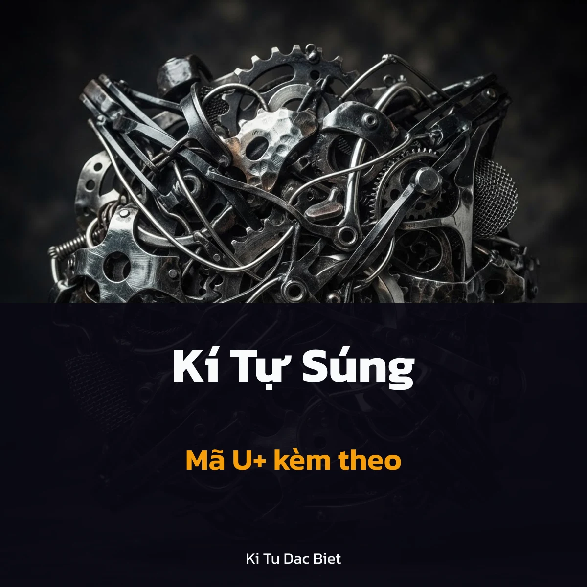 Mã Unicode kèm theo của kí tự súng đặc biệt